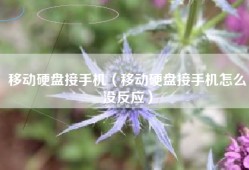 移动硬盘接手机（移动硬盘接手机怎么没反应）